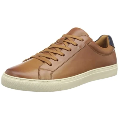 Image of Hush Puppies Men&#039;s Colton Sneaker, Tan, 11 UK