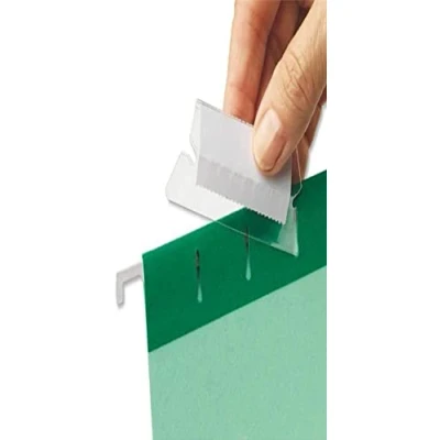 Image of Esselte 94613 Classic Spare Labels for Suspension Files, 50mm, White, Pack of 100