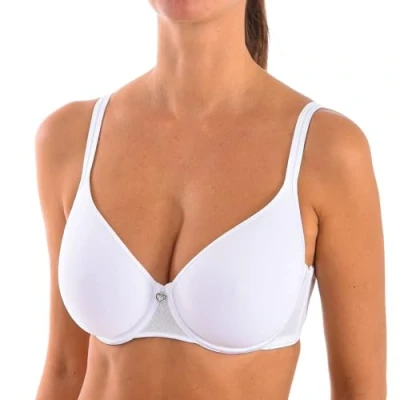 Image of Selene Women&#039;s Fabiola Non Padded Wired Bra, White (Blanc Blanc), 38 (Size: C.100)