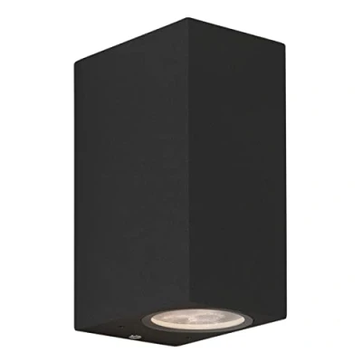 Image of Chios 150 Outdoor Up Down Wall 2 Light Black IP44, GU10