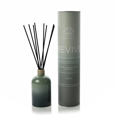 Image of Widdop Serenity Ceramic Reed Diffuser Revive Orange Blossom, Jasmine &amp; Saffon 220ml, Blue,pink (SP3180)