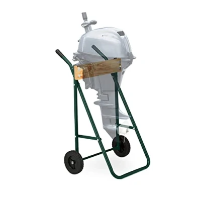 Image of Relaxdays Outboard Motor Stand, Dark Green, 103x64x51cm