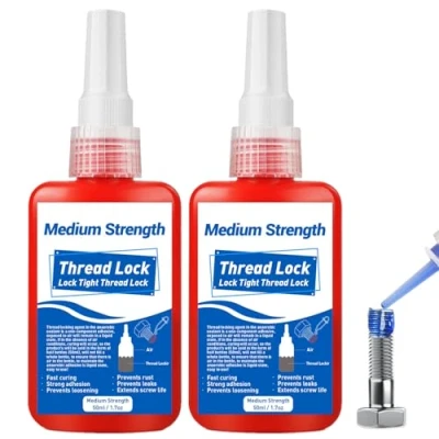 Image of 100ml Thread Lock, Locktight Threadlock Medium Strength, Threadlocker Lock &amp; Seal Nuts, Bolts, Stable and Anti Rust