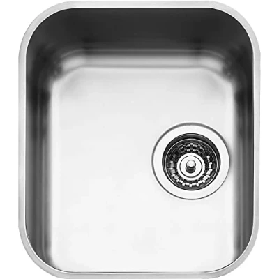 Image of Kitchen sink made of stainless steel and with a single bowl from Smeg Alba UM34