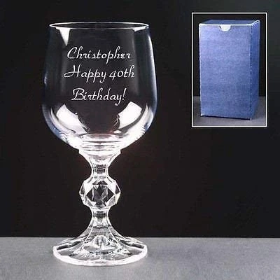 Image of County Engraving Personalised Crystal 5oz Port Or Sherry Glass Enter Your Own Custom Text.