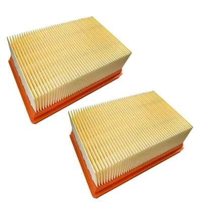 Image of WANGCL 2Pcs Vacuum Cleaner Filter Replacement for KARCHER Flat Pleated MV4 MV5 MV6 WD4 WD5 WD6 P PREMIUM
