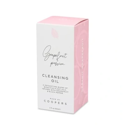 Image of Made By Coopers Grapefruit Facial Cleanser Wash with Muslin Cloth, Make Up Remover, Clean Pores Face Cleansing Bioactive Plant Oils, Vegan (60ml)