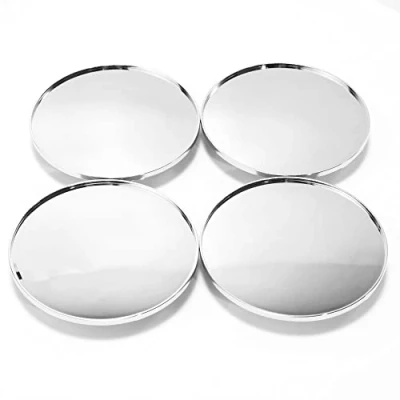 Image of Rhinotuning 4 x OD 80.4mm ID 48mm Hub Caps Center Rim Cap for 09.24.410 (Silver).