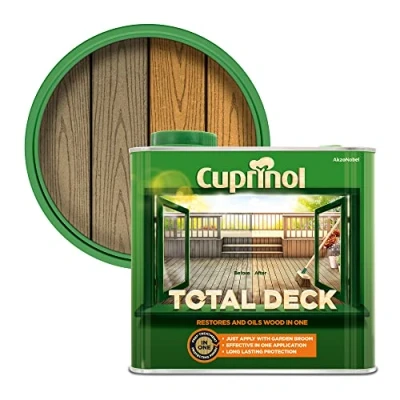 Image of Cuprinol CUPTDC25L Total Deck Restore and Oil Wood Clear 2.5 Litre