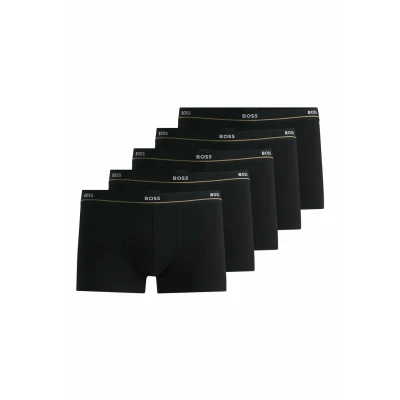 Image of BOSS Trunk Essential 5 PACK Pants, Men&#039;s, Size: Small, Black/dark blue/red