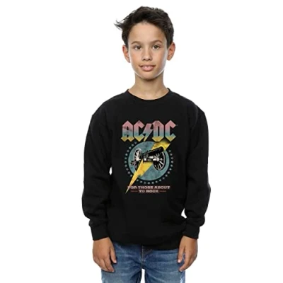 Image of ACDC Boys for Those About to Rock Sweatshirt Black 3 4 Years