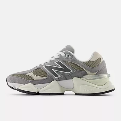 Image of New Balance U9060 Unisex Trainers, Size: 4, Slate grey Leather/synthetics