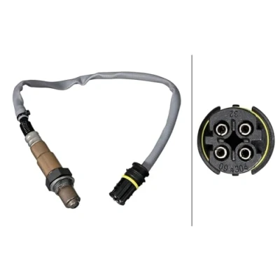 Image of 11787539137, 11787544655, 11787545075 Lambda sensor HELLA 6PA 358 221 501 Heated BMW: 3 Convertible, Saloon, Coupe, MERCEDES BENZ: E Class Saloon
