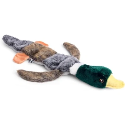 Image of Petface Luxury Multi Squeak Duck Plush Dog Toy
