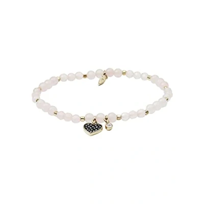 Image of Fossil Bracelet for Women Wellness, inner length:165mm Pink Semi Precious Bracelet, JA6922710