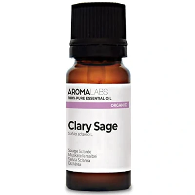 Image of BIO Clary SAGE Essential Oil 10mL 100% Pure, Natural, Chemotyped and AB Certified AROMA LABS (French Brand)