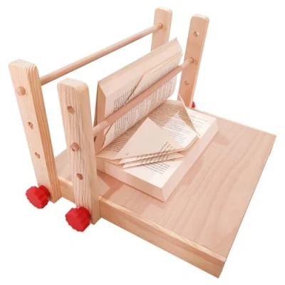 Image of Book Folding Stand, Tools, Folding, Decorative Multipurpose Portable Wooden Adjustable Stand