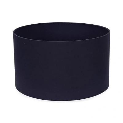 Image of Modern Navy Blue Fabric Cylinder Ceiling Pendant Lampshade/Table Lamp/Floor Lamp Drum Light Shade Medium