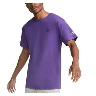 Image of Champion Men&#039;s Classic Jersey T Shirt, Purple Pr, Medium
