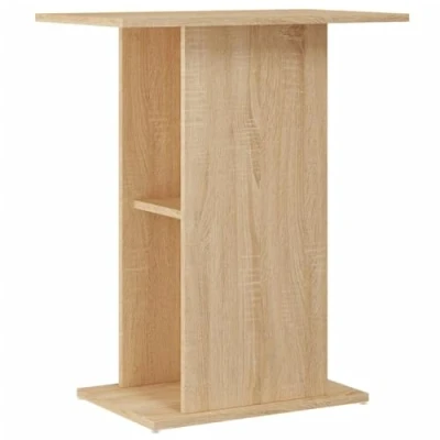 Image of vidaXL Sonoma Oak Aquarium Stand Engineered Wood, Ample Storage Space, Modern Design, Perfect for Living Room, Bedroom, Office