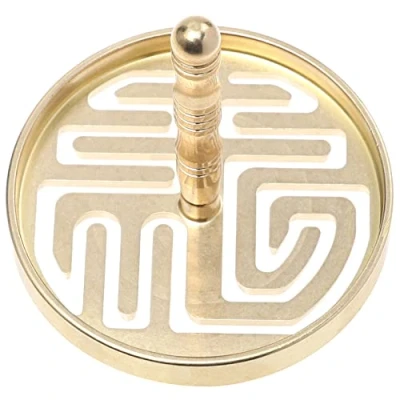 Image of Housoutil Copper Incense Mold Presser: Cone Molds Powder Press Making Kit Ash Pressing for DIY Fragrance Yoga Meditation Accessory 6. 5x6cm