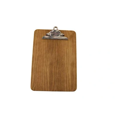Image of A4 Wooden Clipboard Menu Holder with Dark Oak Finish (240mm x 340mm) by Chabrias Ltd