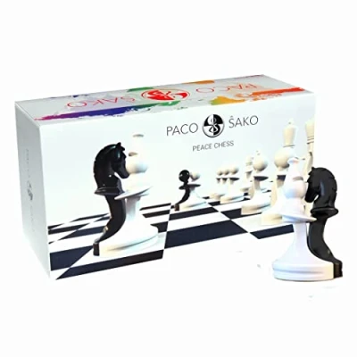 Image of Paco Sako Chess Pieces (black and white)