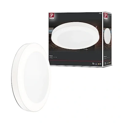 Image of Paulmann 94528 LED outdoor luminaire ceiling Circula with dusk/motion sensor IP44 round incl. 1x14W warm white beige plastic 3000K