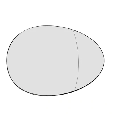 Image of KYYET Wing Mirror Glass Heated Replacement Right Driver Side fits for Mini Cooper R55 R56 R57 R58 R59 Replace 51162755626