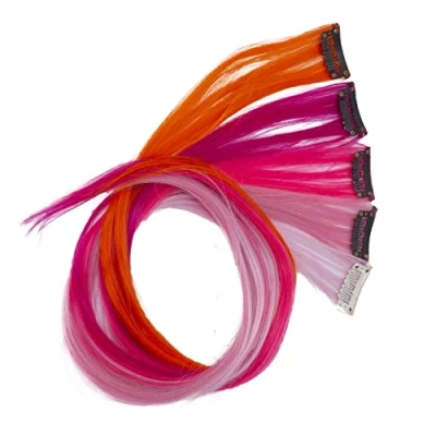 Image of CAISHA 22&#039;&#039; 5 Pieces Colorful Highlights Clip In Extensions Hair Extension Straight Long Hairpiece 1 BST101
