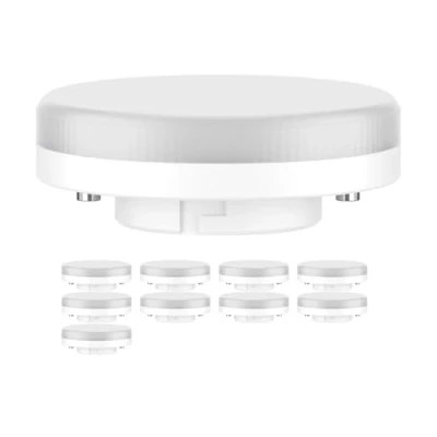 Image of ledscom.de 10 Pieces GX53 LED Bulb, Warm White (2700 K), 6.2 W, 509lm, 97, matt
