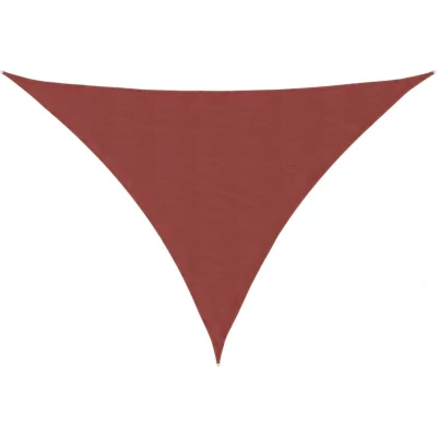 Image of vidaXL Sunshade Sail Oxford Fabric Triangular 5x6x6 m Terracotta