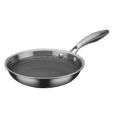 Image of GSW 868518 Inoxxa Black Frying Pan with Honeycomb Structure Diameter 24 cm