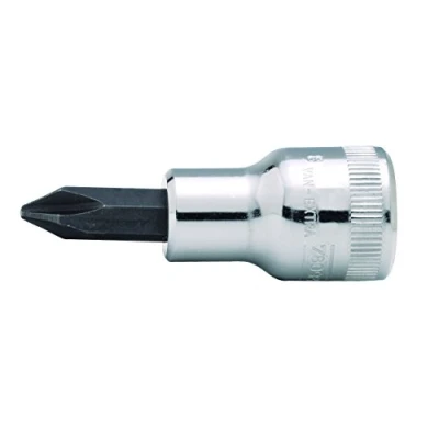 Image of Bahco 7409PH 2 Socket Driver for PH Phillips Head Screws, Silver/Grey, 3/8 Inch