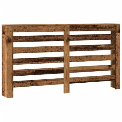 Image of vidaXL Radiator Cover Old Wood 149x20x82 cm Engineered