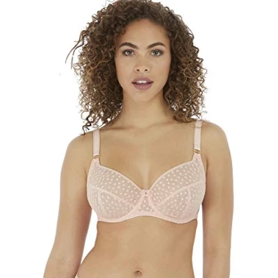 Image of Freya Women&#039;s Starlight Underwire Balcony K Cup Side Support Bra Plunge, Rosewater, 30GG US