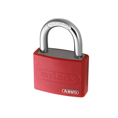 Image of ABUS 49940 My Lock Aluminium Padlock with 6401 Alike Keyed Red