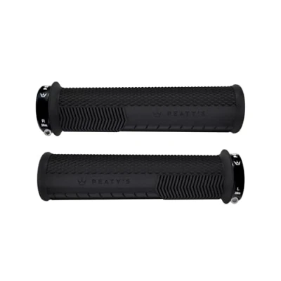 Image of Peaty&#039;s Monarch Grips Black/Knurl/Thin Race Control, Durable, Ergonomic Finger Bars, Comfort Thumb Pad, All Day Riding, Weather &amp; Terrain, MTB Enduro Downhill Ebike Mountain Bike