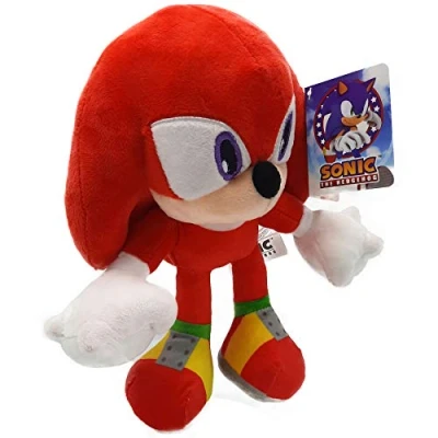 Image of Sonic Plush toy Knuckles the Echidna 11&#039;40 &quot;/ 29 cm red color Super soft quality