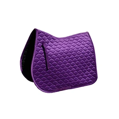 Image of Rhinegold Velvet Hexagon GP Saddle Pad Full Violet