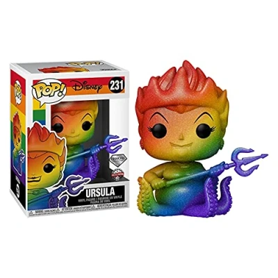 Image of Funko Disney Pride 2021 Diamond Collection Pop! Ursula (Rainbow) Vinyl Figure Hot Topic Exclusive