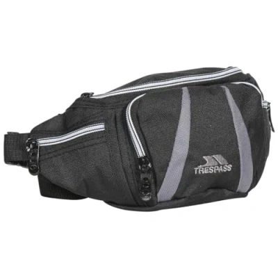 Image of Trespass Men&#039;s Unisex Adult DAX Waistbag BLACK 2 5 Litres, Black, 2.5 Litres UK