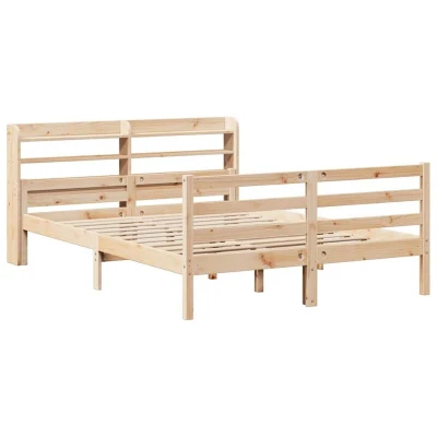 Image of Bed Frame with Headboard without Mattress 160x200 cm Vidaxl