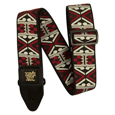 Image of Ernie Ball Primal Red Jacquard Guitar Strap