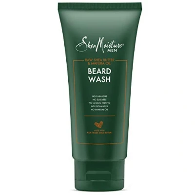 Image of Shea Moisture Mens Beard Wash, Premium All Natural ingredients, Maracuja Oil &amp; Butter Deep Clean Refresh Cleanser, 6 Ounce