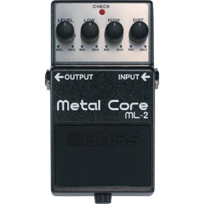 Image of BOSS Ml 2 Metal Core Distortion Pedal, Ultra Heavy with Sharp Edged Attack for Crushing Riffs