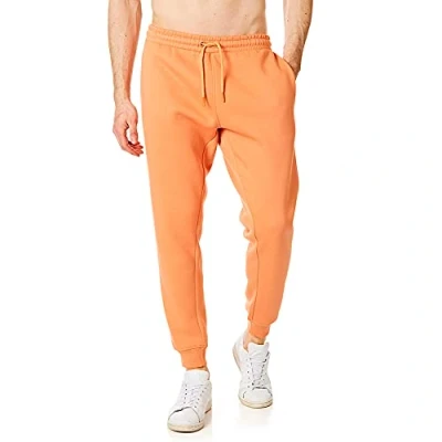 Image of RIPT RCPNT764 Men&#039;s Soft Touch Sweatpants Loungewear Joggers, Orange, S