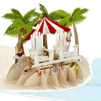 Image of Hallmark Signature Paper Wonder Pop Up Anniversary Card (Beach)