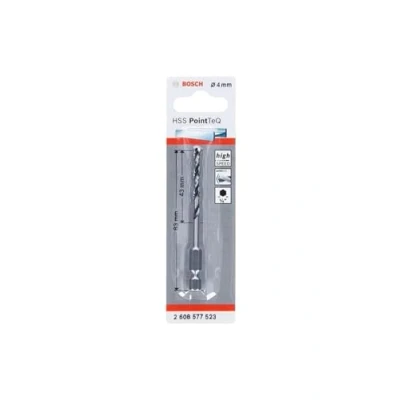 Image of Bosch Professional PointTeQ Hex Drill Bit (for Metal, Ø: 4.0 mm, Total Length: 83 ¼’’ Shank, Accessory for Impact Drivers and Drivers)