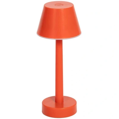 Image of Lindby LED rechargeable lamp Gaja, red, USB, IP44, RGBW, dimmable
